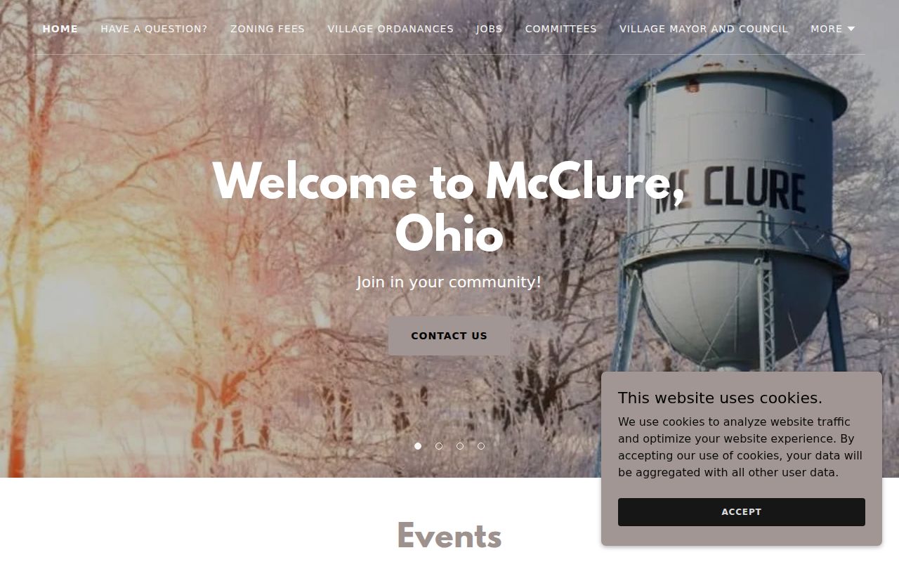 McClure court records and official village information