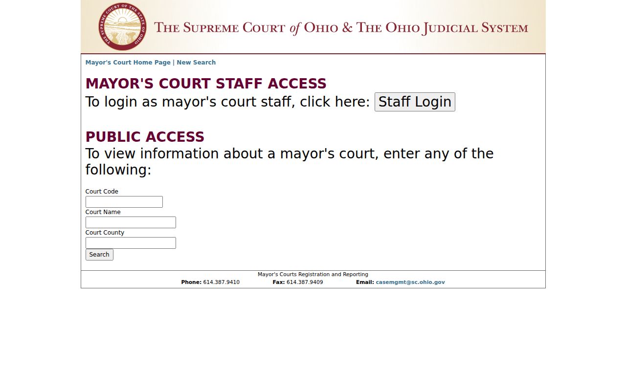 Napoleon court records and Ohio mayor's court directory