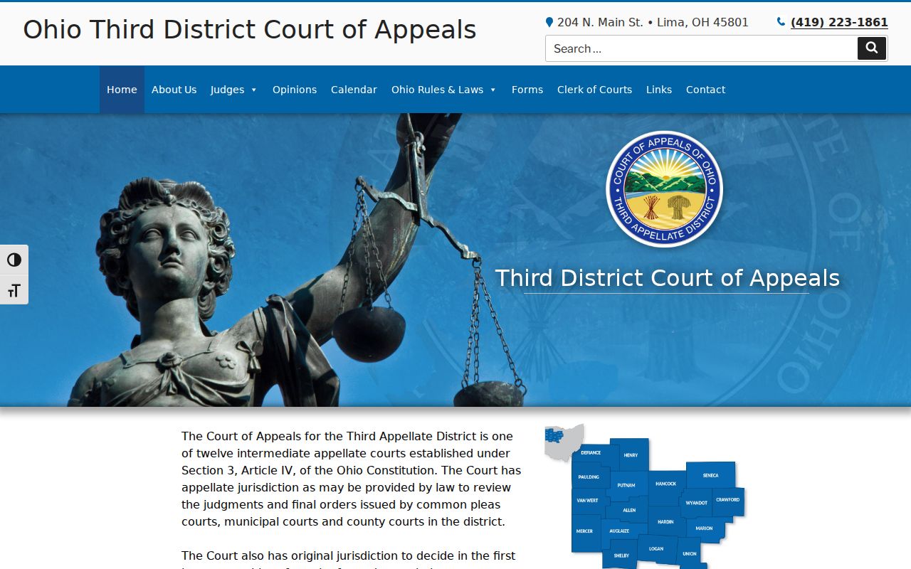 Henry County civil docket Third District Court of Appeals record path